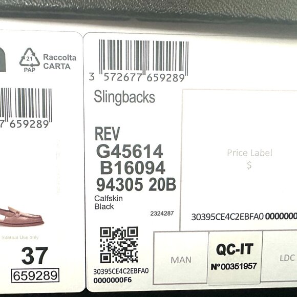 CHANEL REV Crystal CC Logo Leather Slingback Flat Loafers Shoes Sandals - Picture 16 of 16